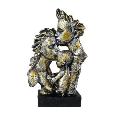 Golden Couple Statue Romantic Love Figurine for Home Decor